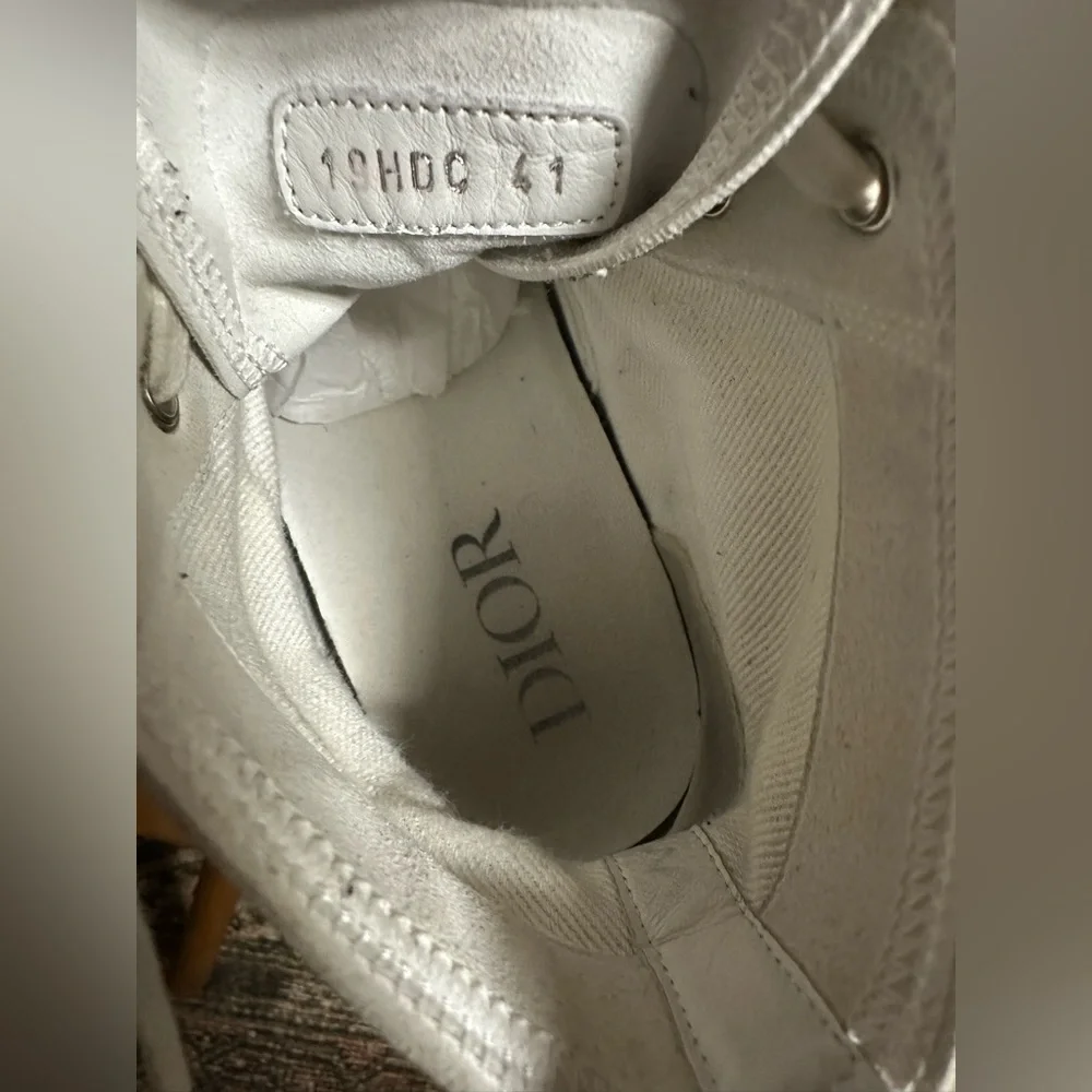 Dior B23 High-Top Sneakers Leopard Canvas Print Unisex Size 41 Women’s 10 RARE - Picture 8 of 14